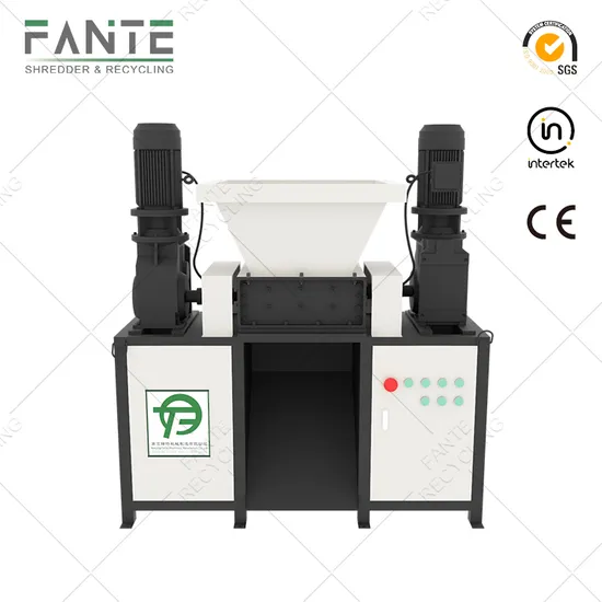 Industrial Mini Double Shaft Shredder for Electronic Laptop and Phone Shells